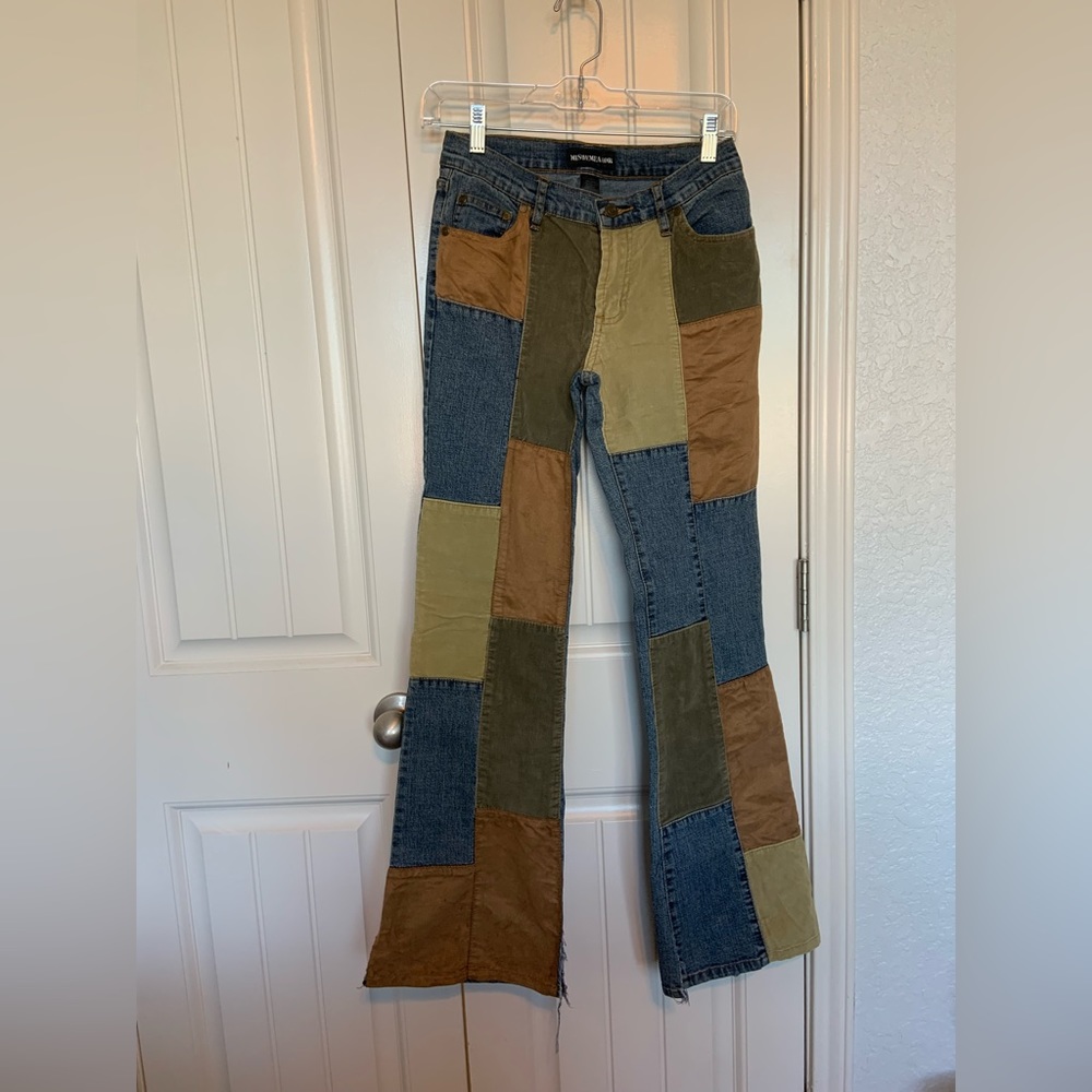 FuNkY vintage corduroy patchwork jeans